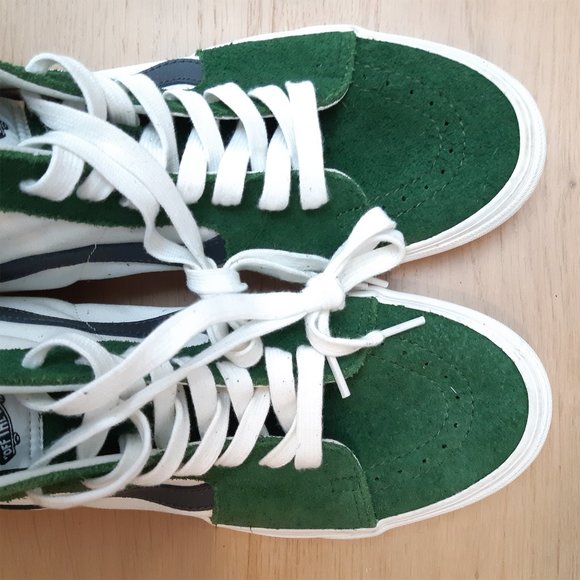 Vans - SK8-HI - greenhouse/blanc - Men's size 9 - NEW - Picture 10 of 14